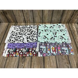 Lot of 5 Nightmare Before Christmas Designed Fabric Pieces